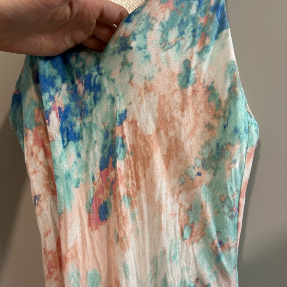 Gilli Blue and Orange Tie-Dye Dress - Picture 2 of 4